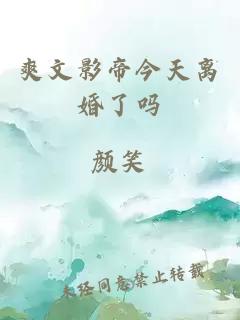 爽文影帝今天離婚了嗎