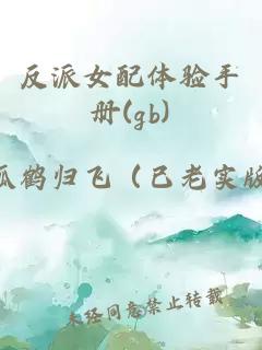 反派女配體驗(yàn)手冊(cè)(gb)